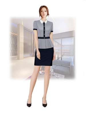 職業(yè)裝定制 時尚職業(yè)裝女士短袖套裙